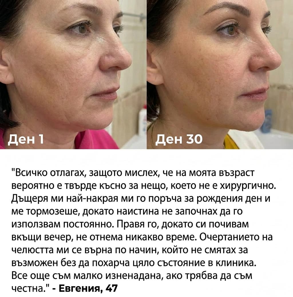 LED Скулптор с червена светлина и серум за лице